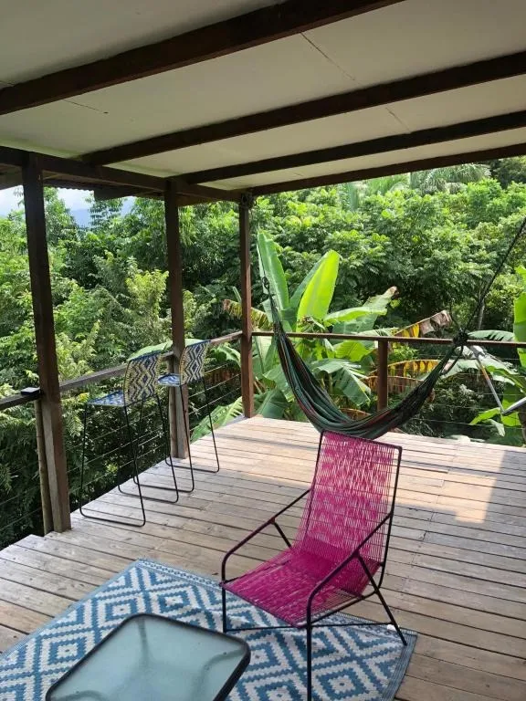 Open terrace with jungle views — private retreat property for sale near Tayrona Colombia