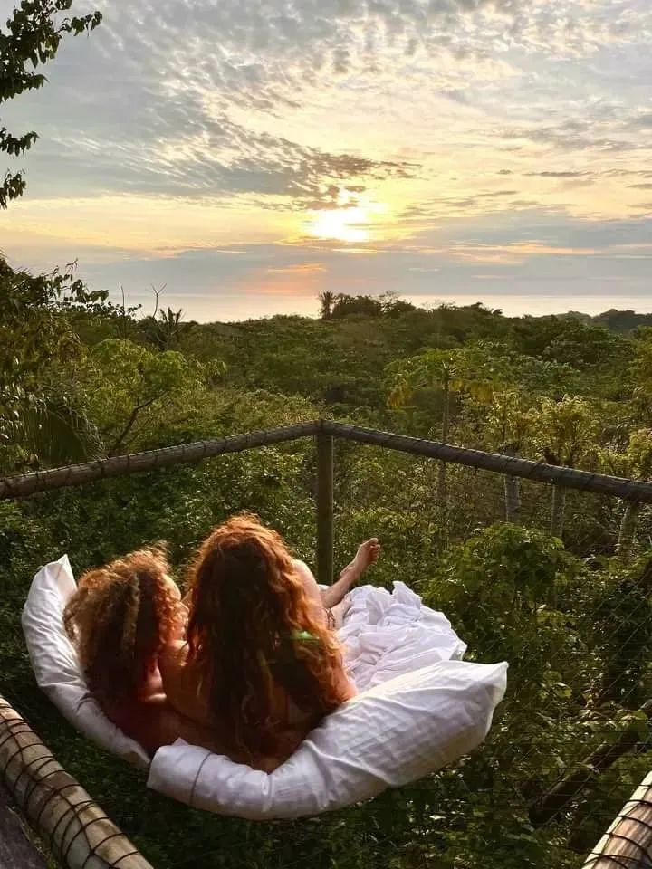 Lifestyle view from private jungle deck — wellness retreat property for sale Colombia