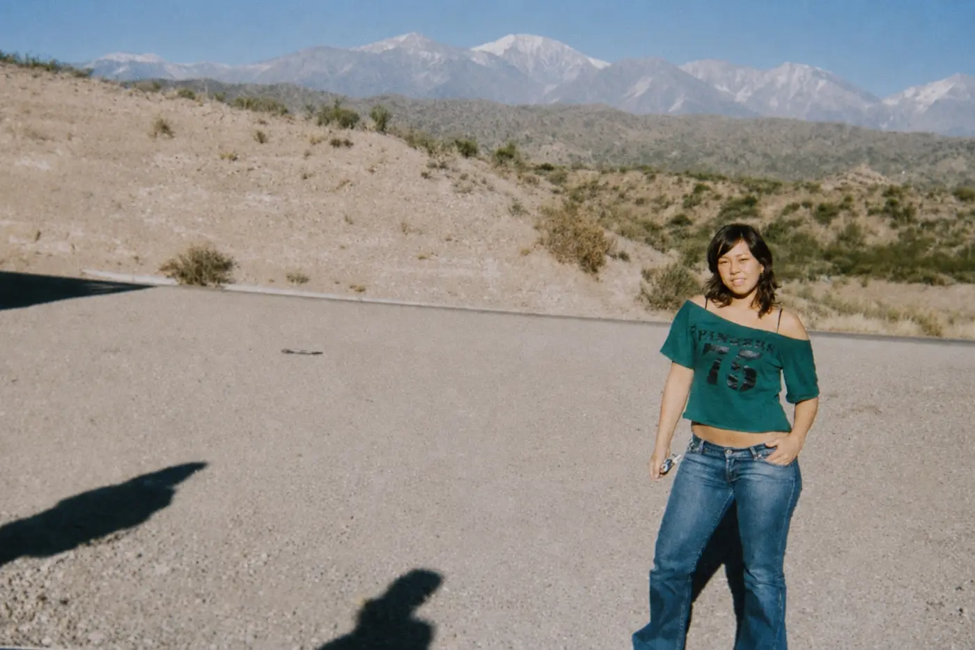 Johanna in the mountains of Mendoza, Argentina