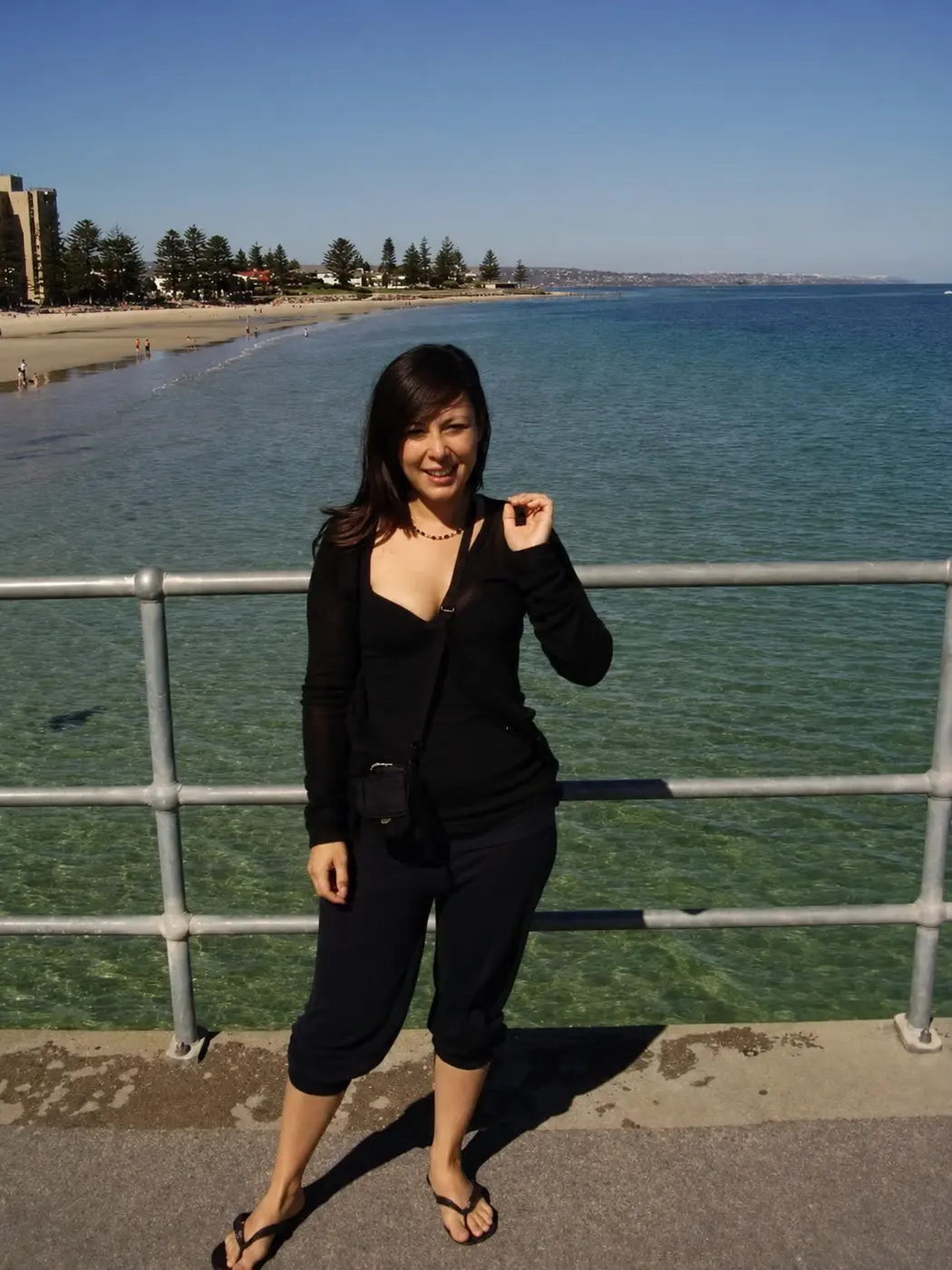 Johanna beside the sea in Adelaide, Australia