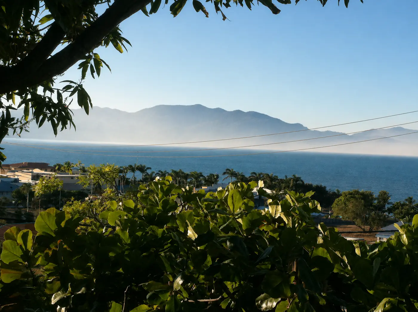 Sea and mountain view from Johanna's home in Townsville